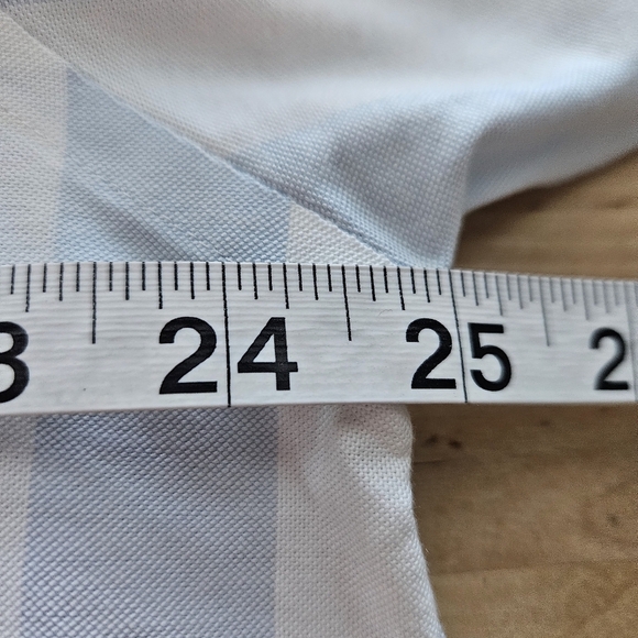 Brooks Brothers 1818 Mens Regent Fit Non Iron Stretch Blue White Striped Sz L - Picture 5 of 9